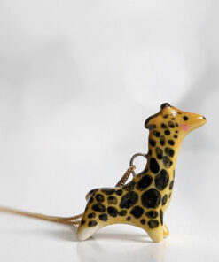 giraffe pendant porcelaine kness