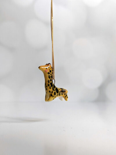 giraffe pendant porcelaine kness