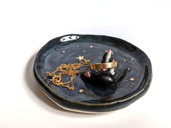 2 rat custom jewelry dish