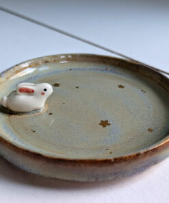 porcelain bunny tray, adorable and cute, handmade in Canada