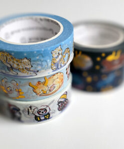 cute animal gold foil washi tape