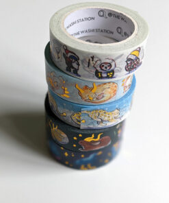 cute animal gold foil washi tape