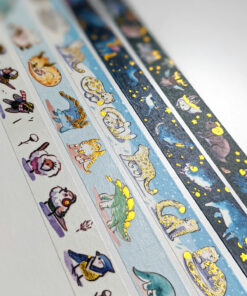 cute animal gold foil washi tape