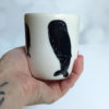 handmade mug sleeping spermwhales porcelain