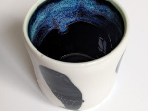 handmade mug sleeping spermwhales porcelain