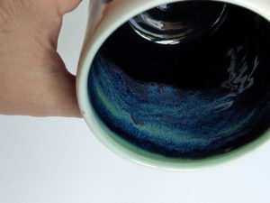 handmade mug sleeping spermwhales porcelain