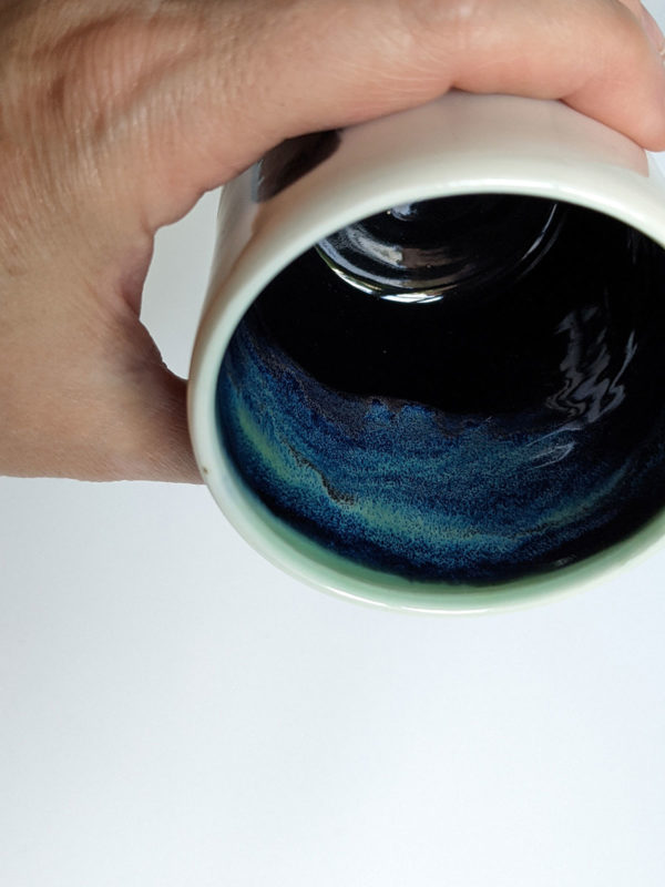 handmade mug sleeping spermwhales porcelain