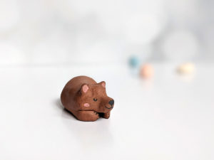 ceramic bear figurine miniature