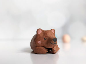 ceramic bear figurine miniature