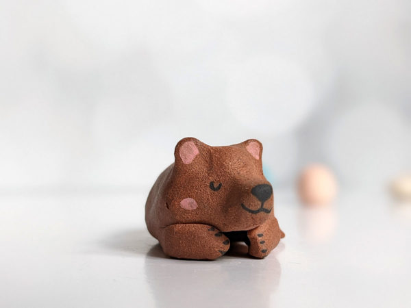 ceramic bear figurine miniature