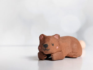 ceramic bear figurine miniature