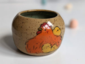chick and hen mini cup