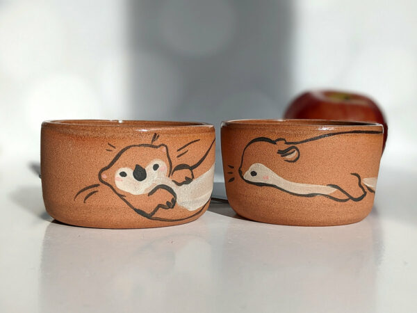red clay otter cup