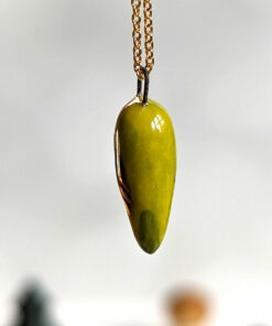 porcelain lovebird pendant