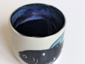 handmade coelacanth cup kness