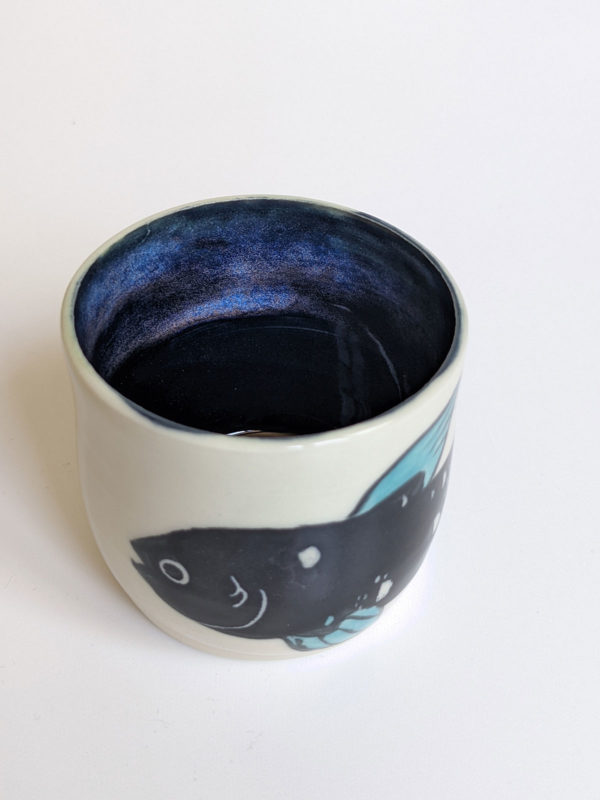 handmade coelacanth cup kness