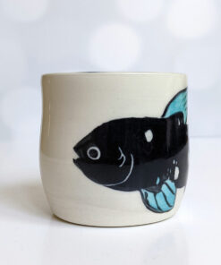 handmade coelacanth cup kness