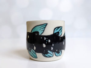 handmade coelacanth cup kness