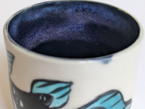 handmade coelacanth cup kness