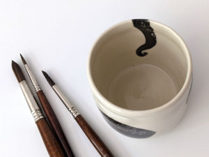 porcelain cup octopus