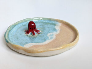 octopus beach jewelry tray