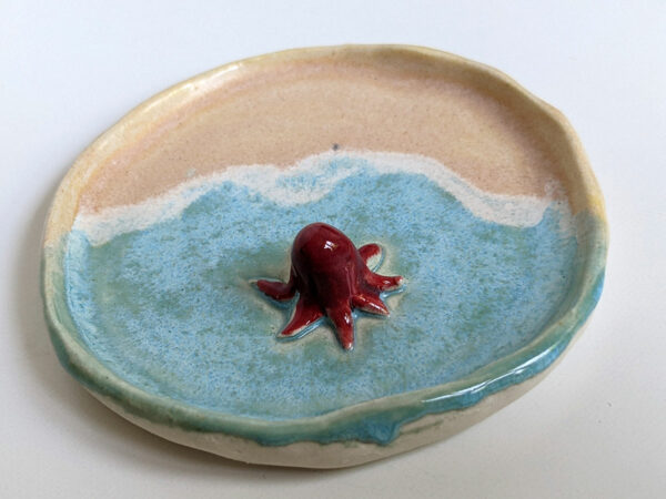 octopus beach jewelry tray