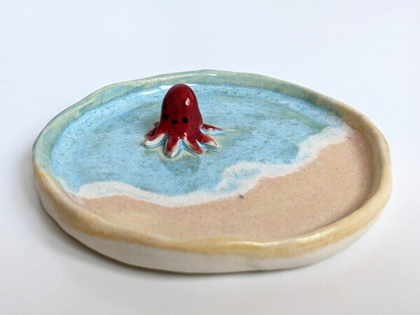 octopus beach jewelry tray