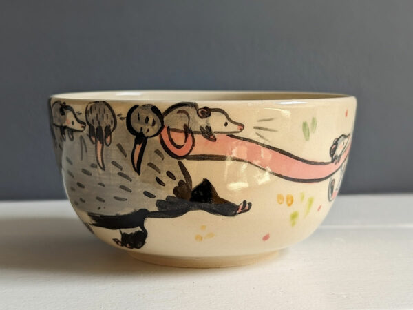 Bol Grès Blanc - Famille opossum – Image 17