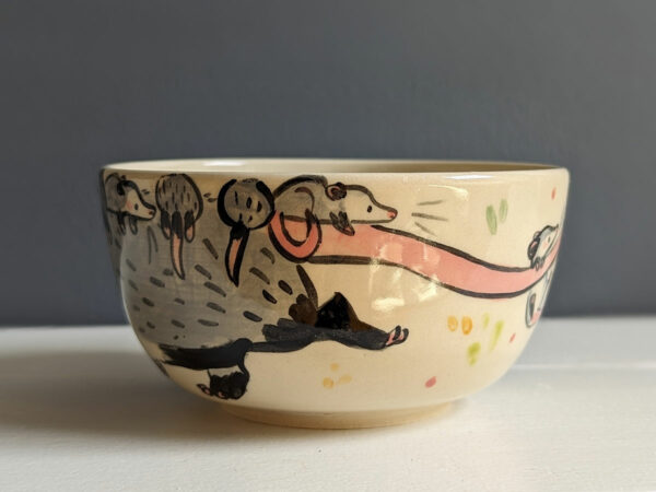 Bol Grès Blanc - Famille opossum – Image 16