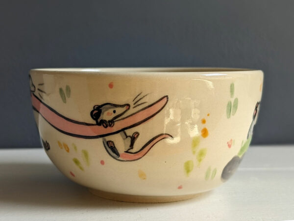 Bol Grès Blanc - Famille opossum – Image 15