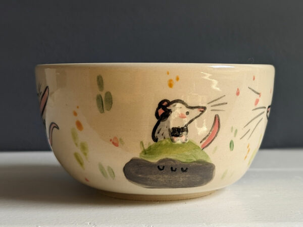 Bol Grès Blanc - Famille opossum – Image 14