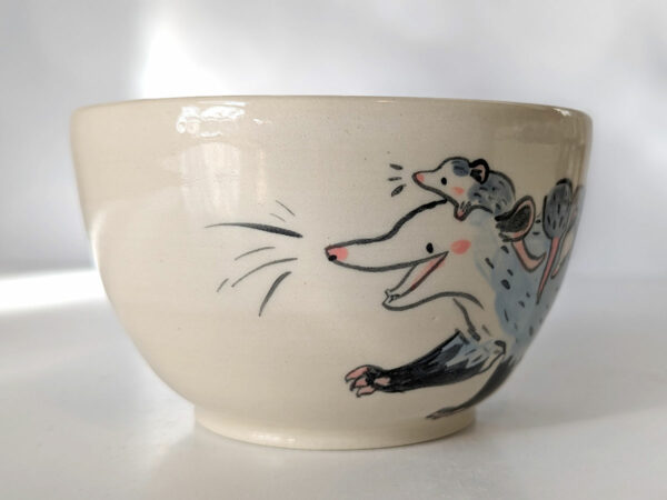 opossum family bowl