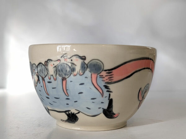 opossum family bowl