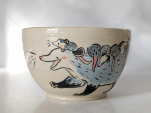 opossum family bowl