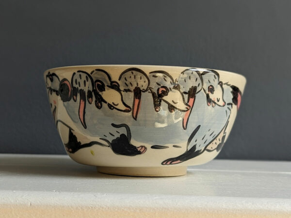 Bol Grès Blanc - Famille opossum – Image 11