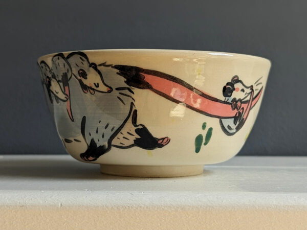 Bol Grès Blanc - Famille opossum – Image 10