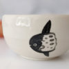 sun fish handmade porcelain bowl