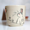 fox bunny tumbler handmade