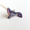 purple whale stars commission pendant