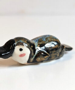porcelain platypus figurine chopstick rest brush holder