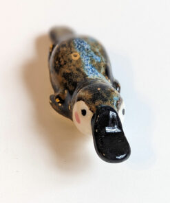 porcelain platypus figurine chopstick rest brush holder