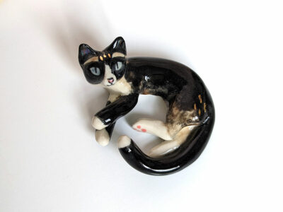 Figurine porcelaine Chat