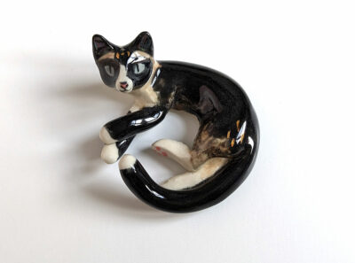 Figurine porcelaine Chat