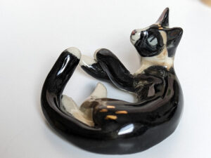 Figurine porcelaine Chat