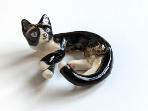 Figurine porcelaine Chat