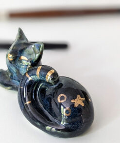 nebula cat porcelain holder