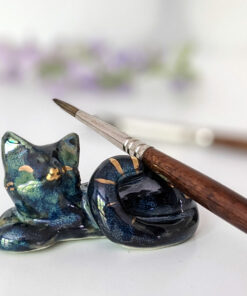 nebula cat porcelain holder