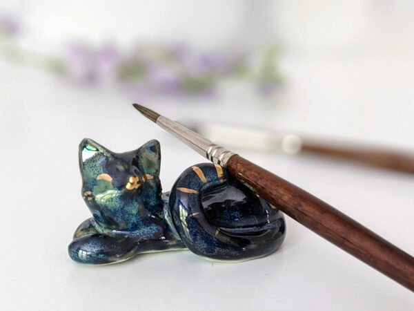 nebula cat porcelain holder