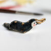 porcelain platypus figurine chopstick rest brush holder