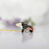 opossum pendant porcelain gold cute kness